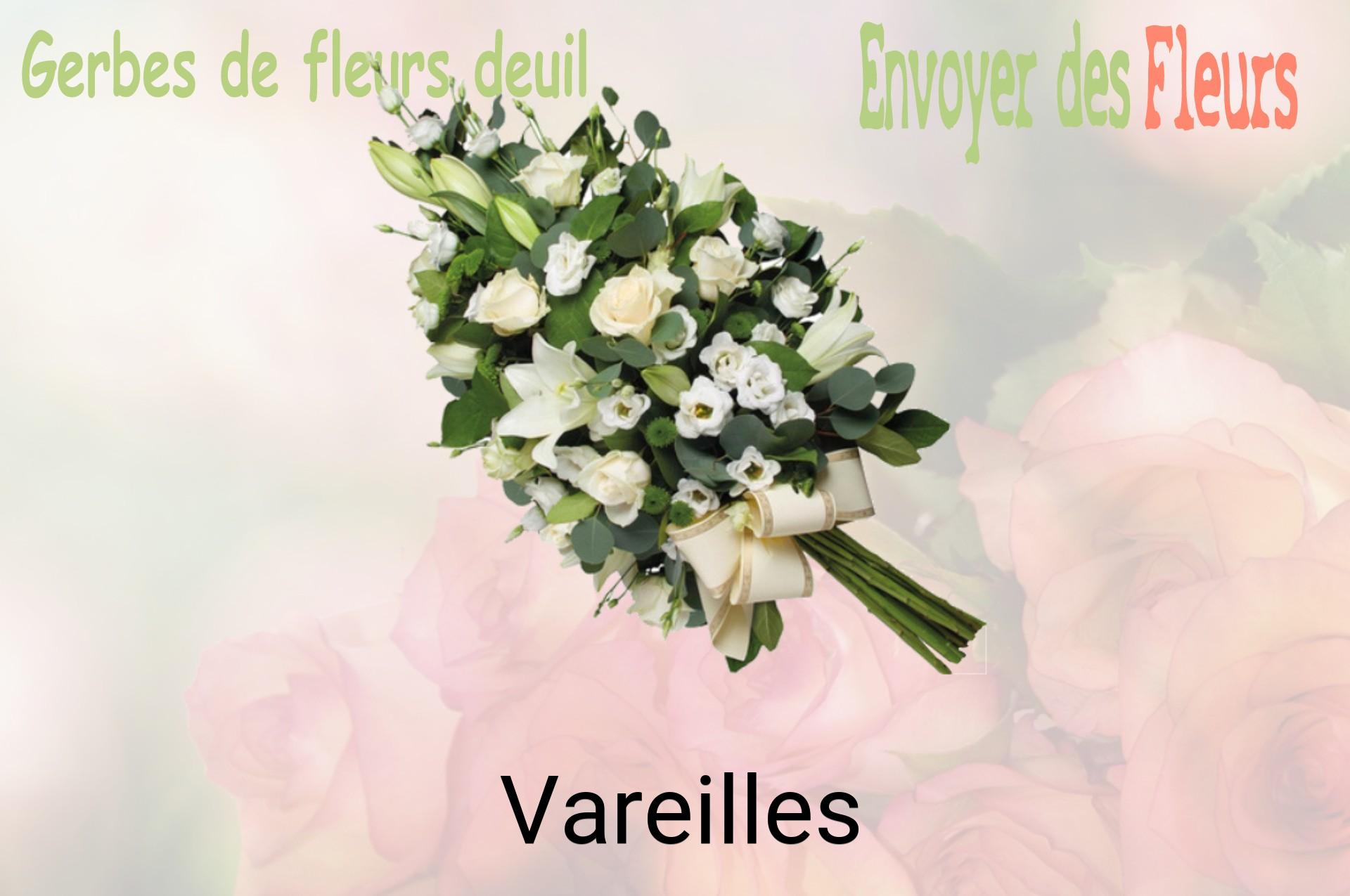 Gerbe de fleurs de deuil livrée à Vareilles
